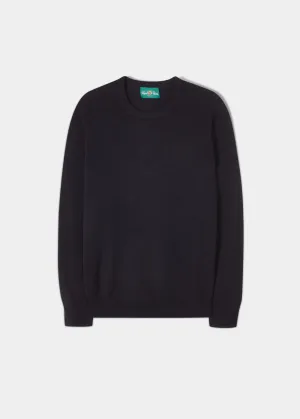 Lenzie Men's Lambswool Jumper In Navy Jumper - Regular Fit