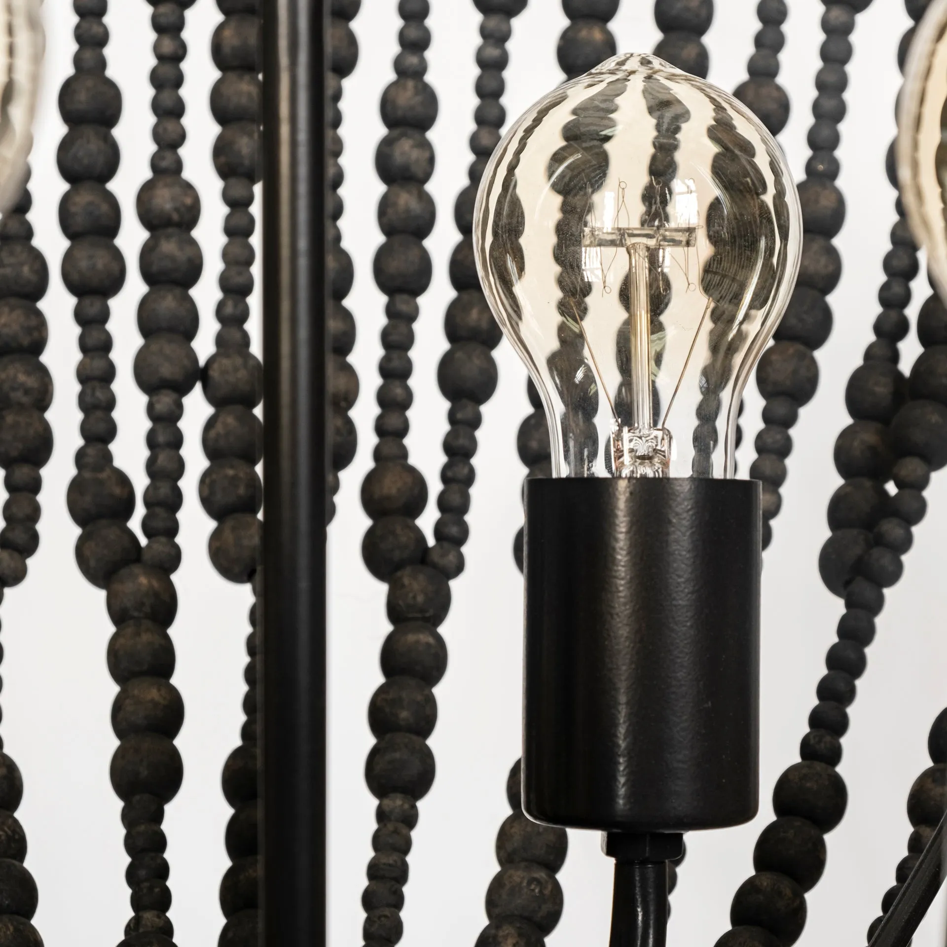 Liam Chandelier Black Wood