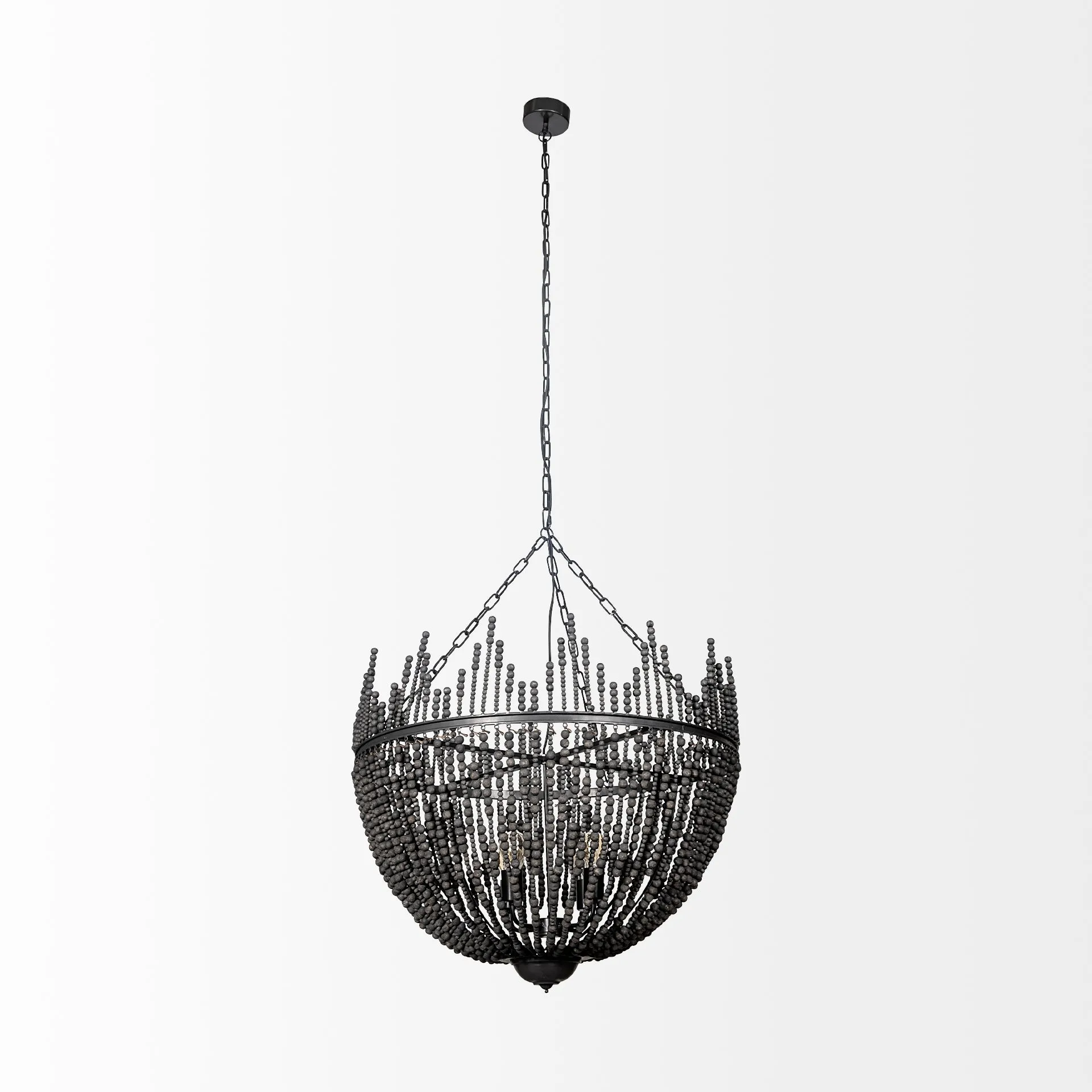 Liam Chandelier Black Wood