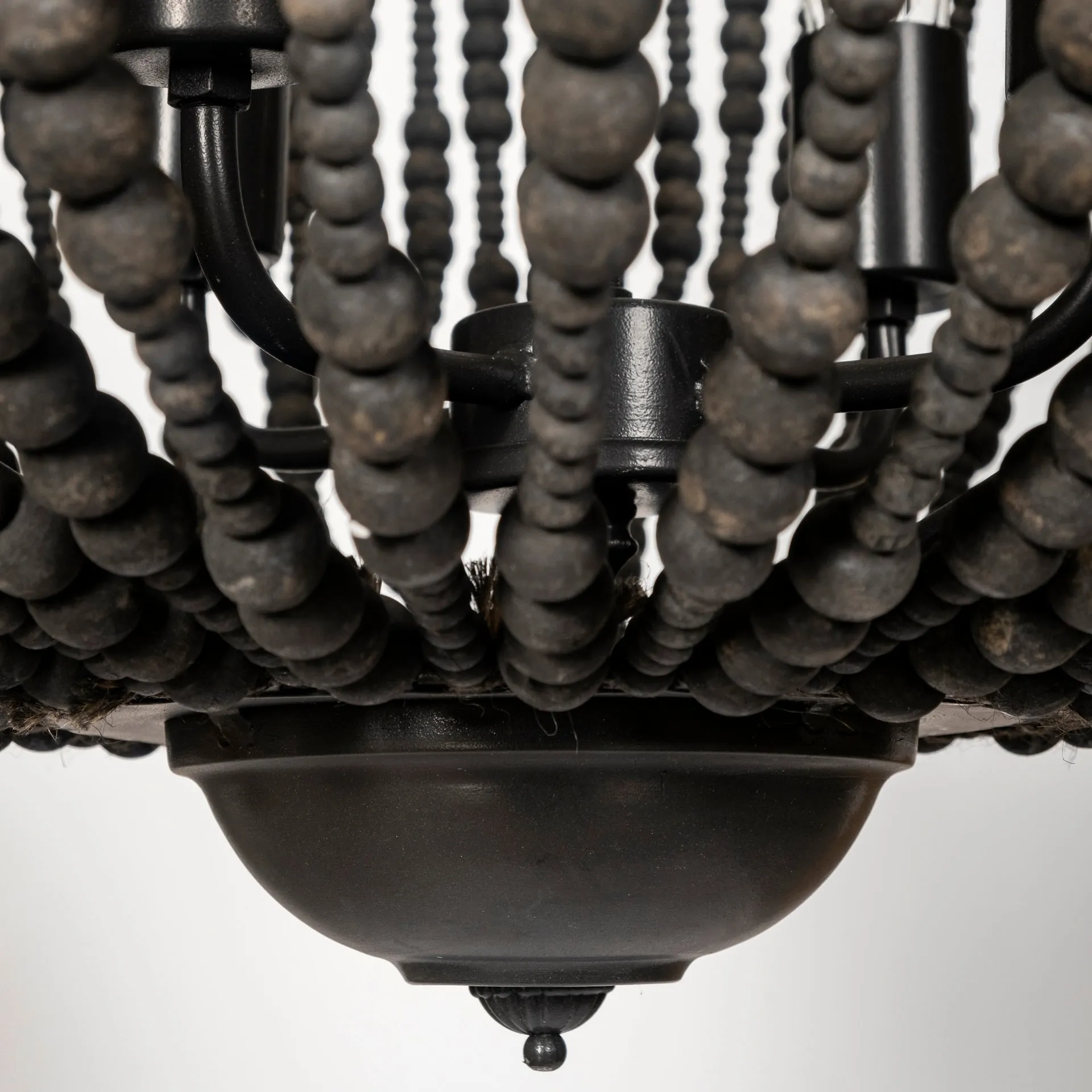 Liam Chandelier Black Wood