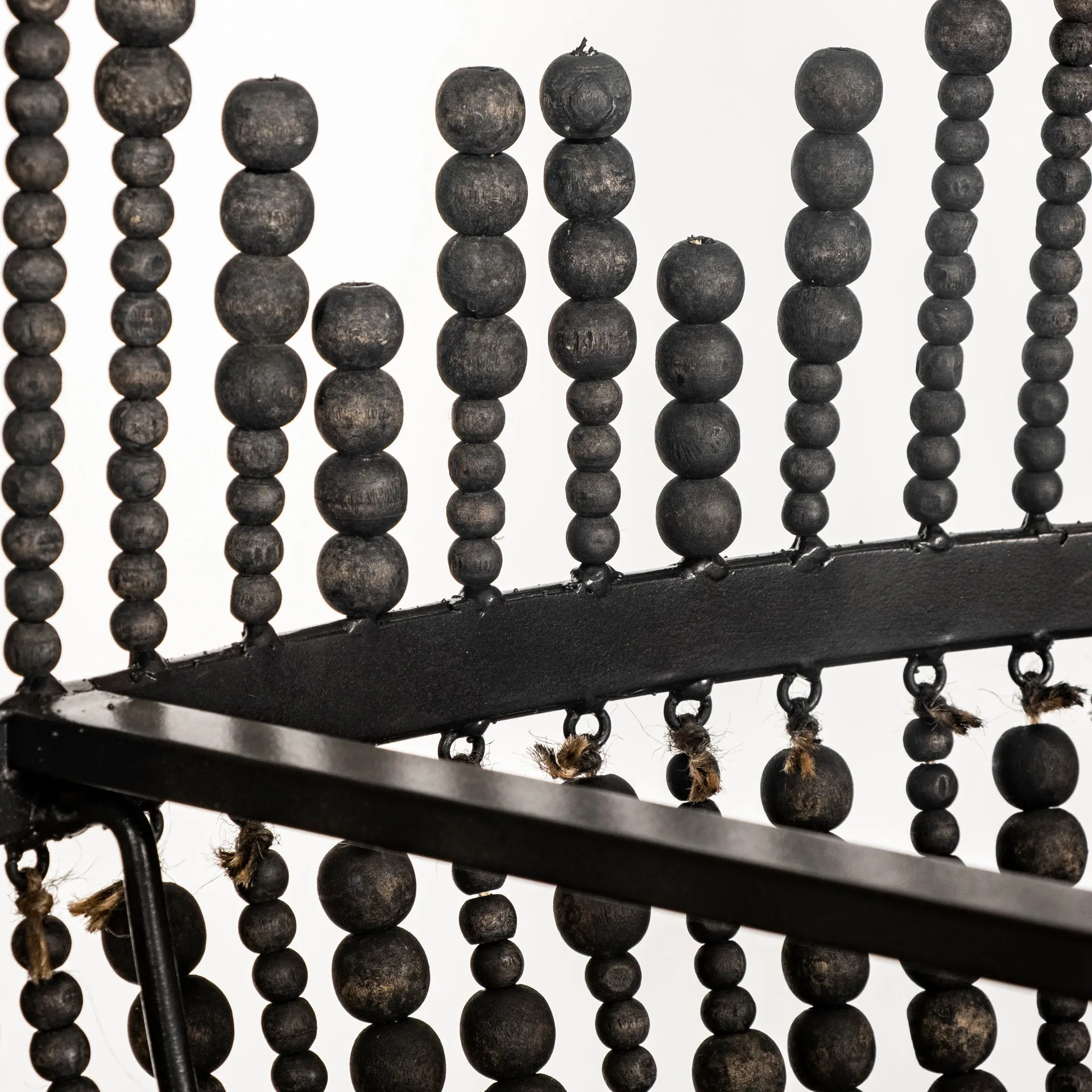 Liam Chandelier Black Wood