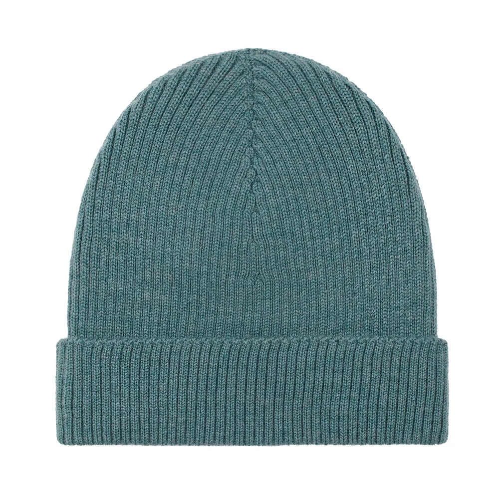 Lightweight Ribbed Extra Fine Merino Beanie Hat