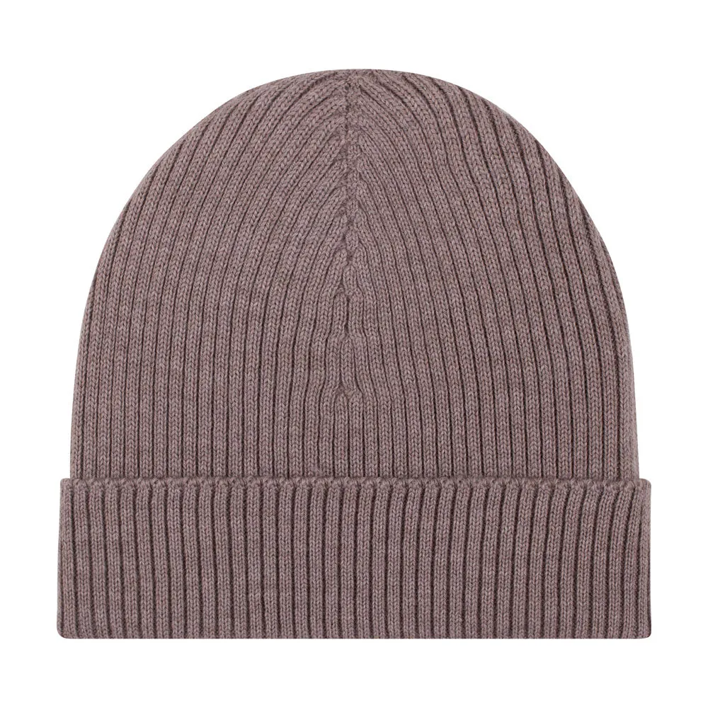 Lightweight Ribbed Extra Fine Merino Beanie Hat