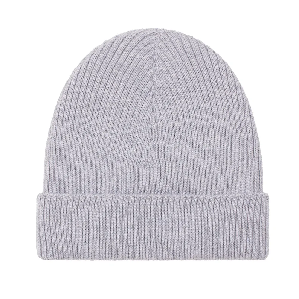 Lightweight Ribbed Extra Fine Merino Beanie Hat