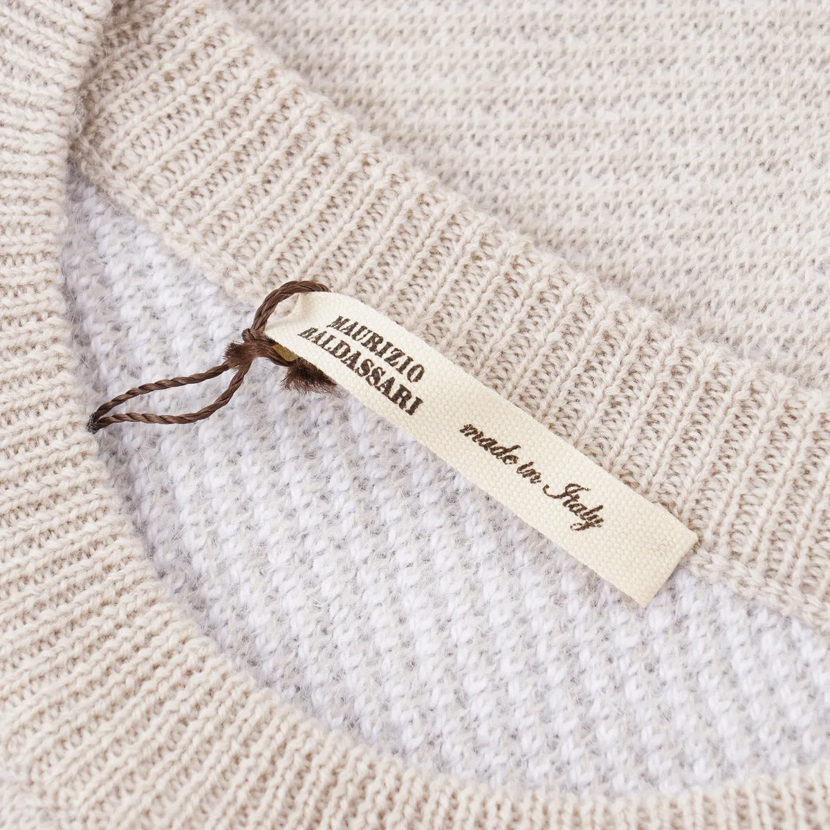 Maurizio Baldassari Piquet Knit Sweater