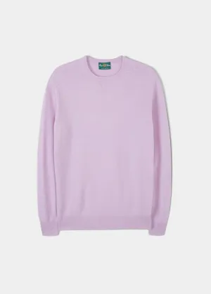 Men's Geelong Crew Neck Jumper In Lupin - Regular Fit