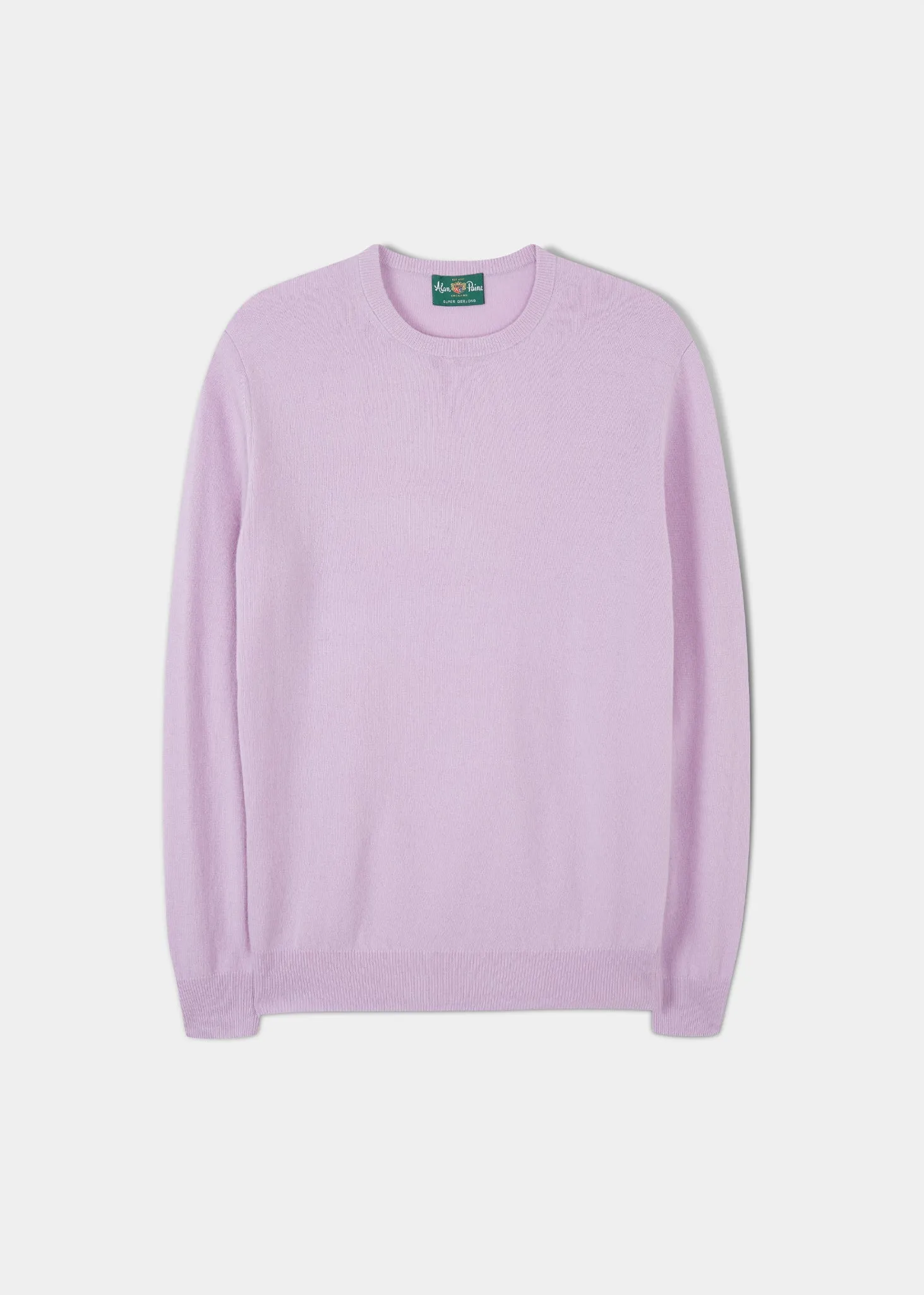 Men's Geelong Crew Neck Jumper In Lupin - Regular Fit