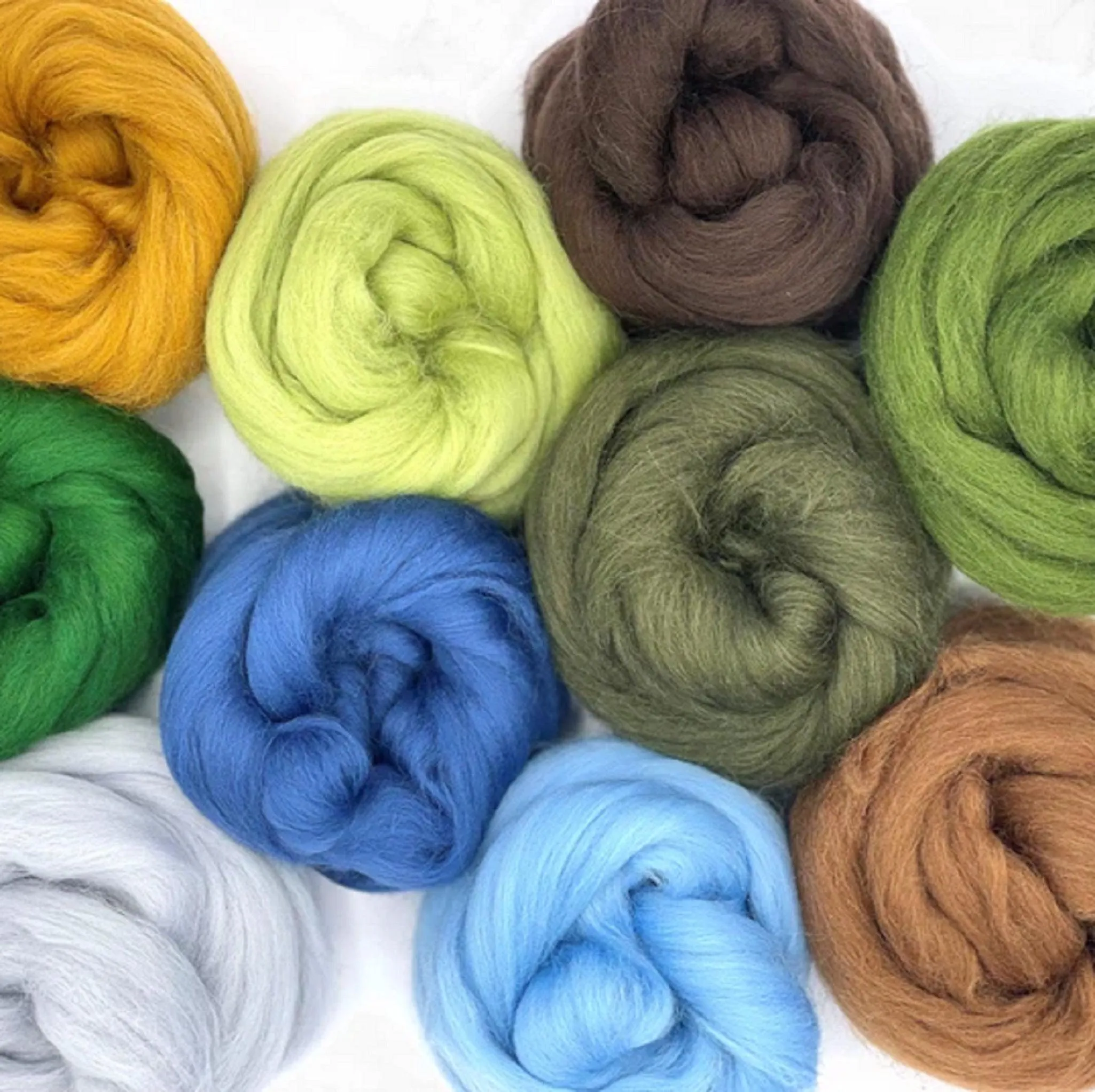 Mixed Merino Wool Variety Pack | Countryside Drive (Multicolored) 250 Grams, 23 Micron