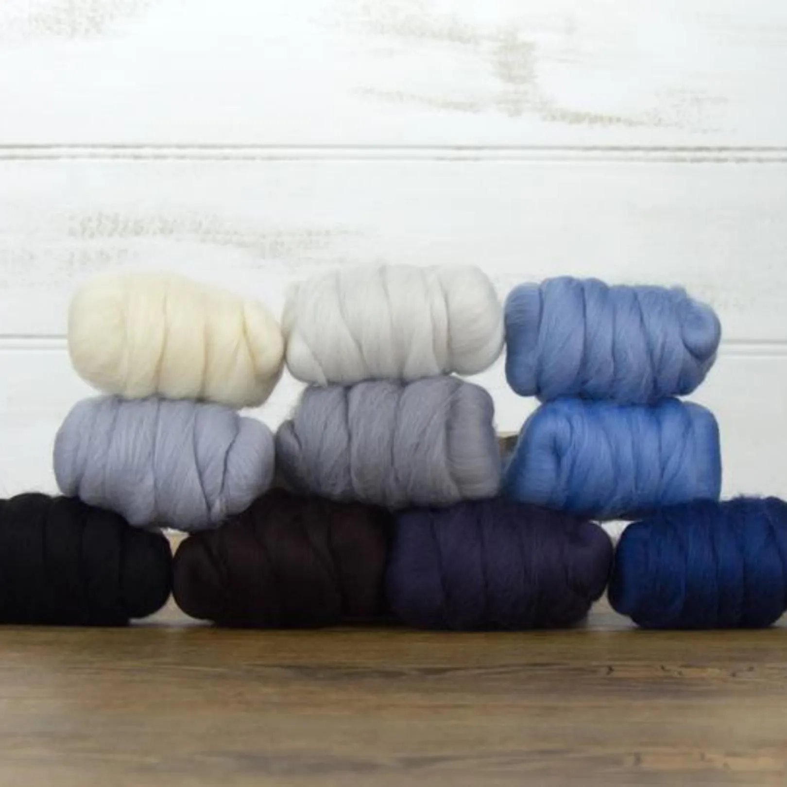 Mixed Merino Wool Variety Pack | Glacier Chill (Multicolored) 250 Grams, 23 Micron