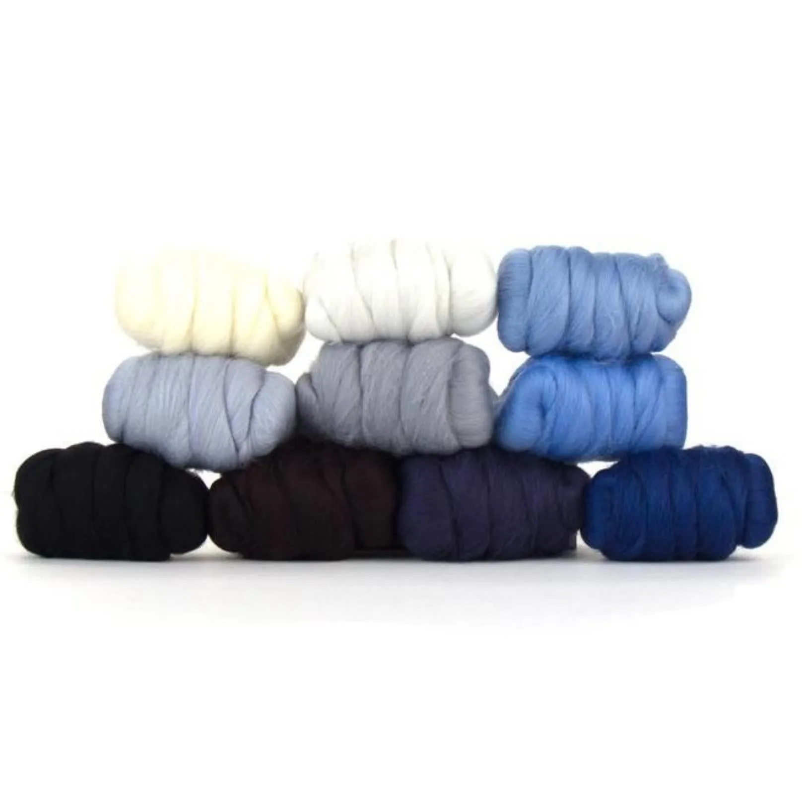 Mixed Merino Wool Variety Pack | Glacier Chill (Multicolored) 250 Grams, 23 Micron