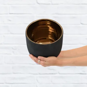 Moon Planter - Black Gold