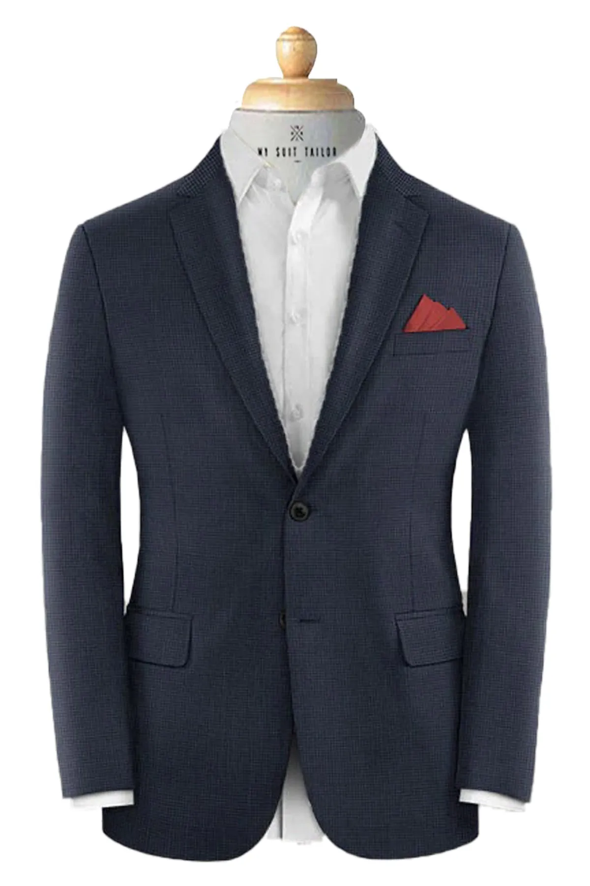 Navy Houndstooth - Italian Suit