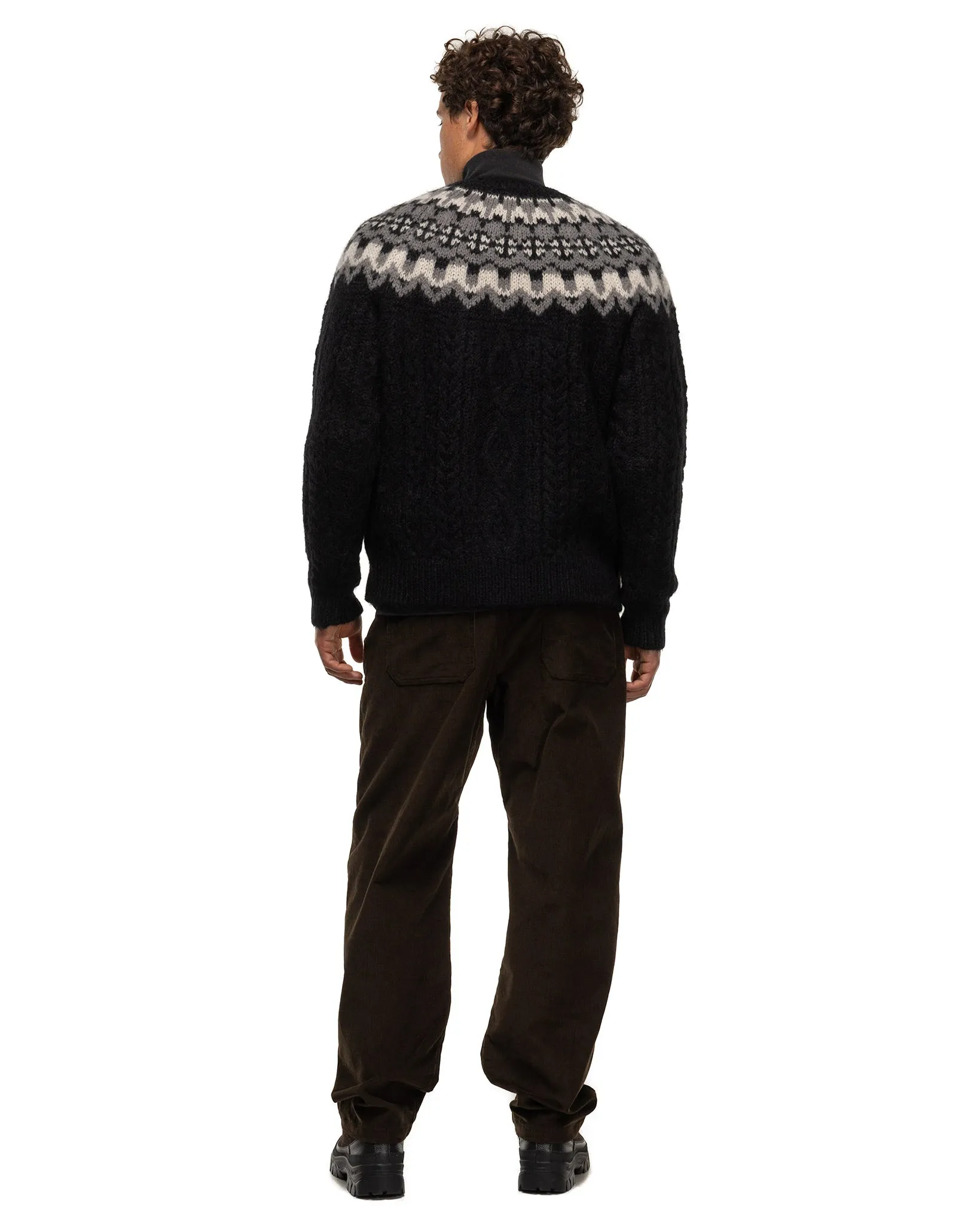 Nordic Mohair Crew Neck Black