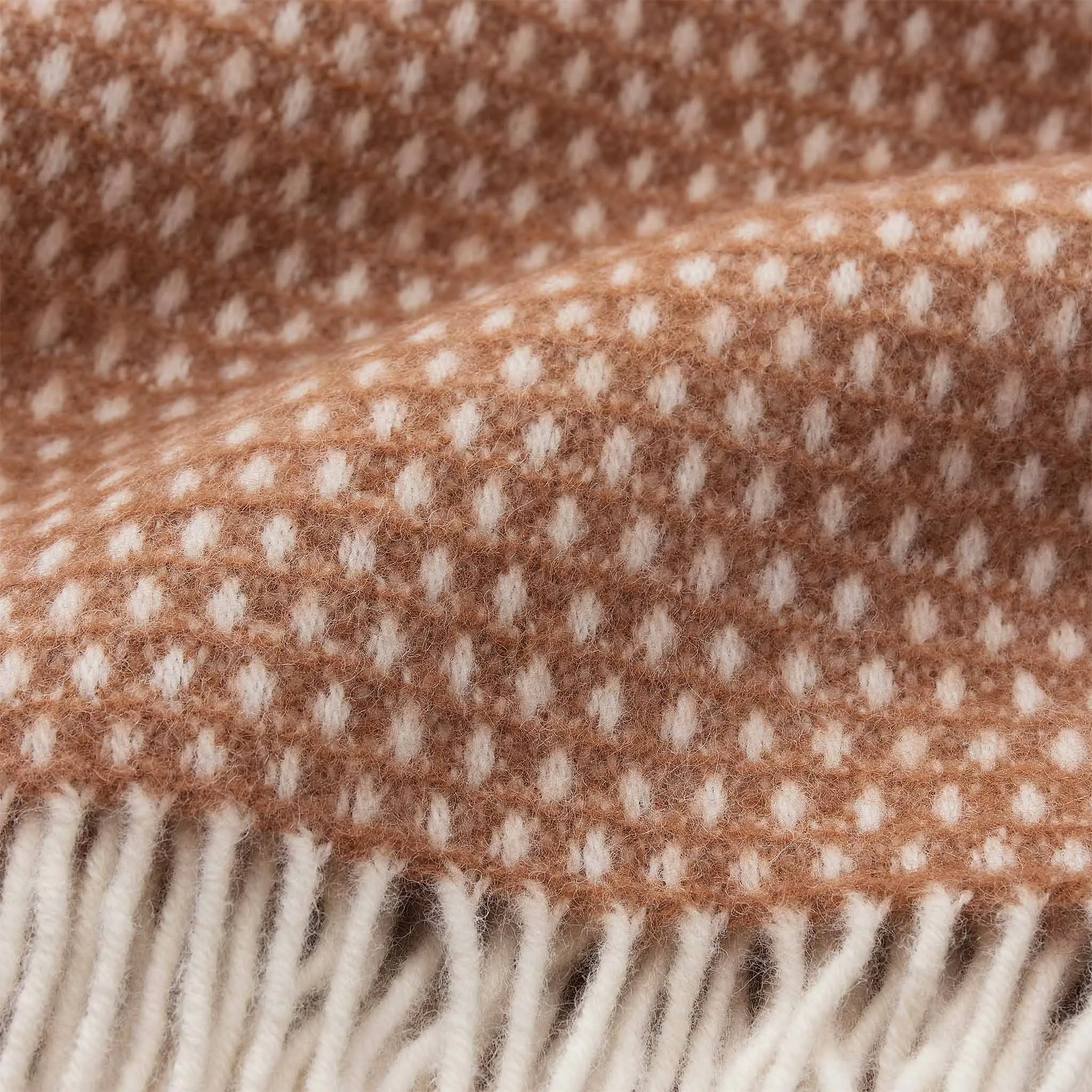 Osele Wool Blanket [Conker & Off-white]