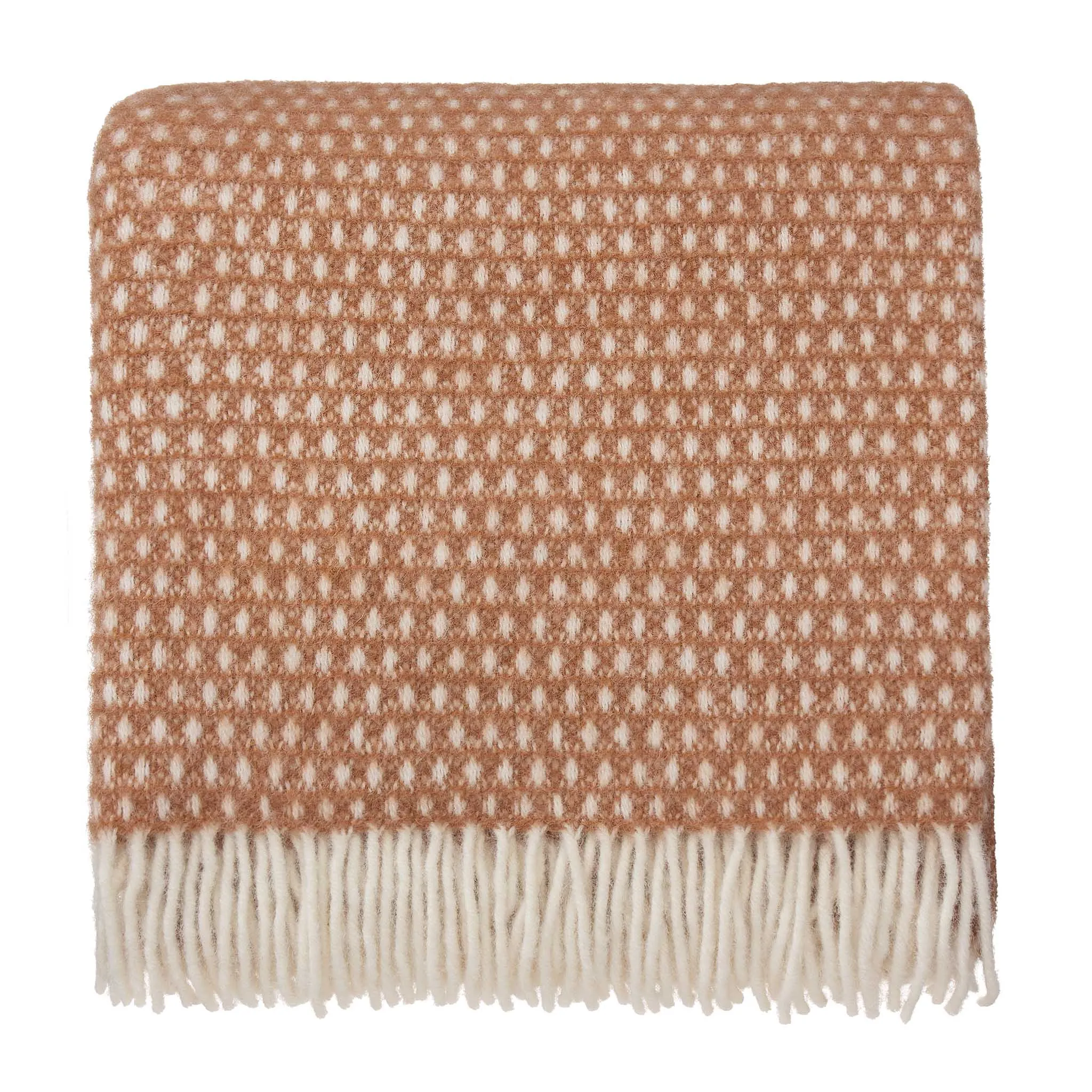 Osele Wool Blanket [Conker & Off-white]