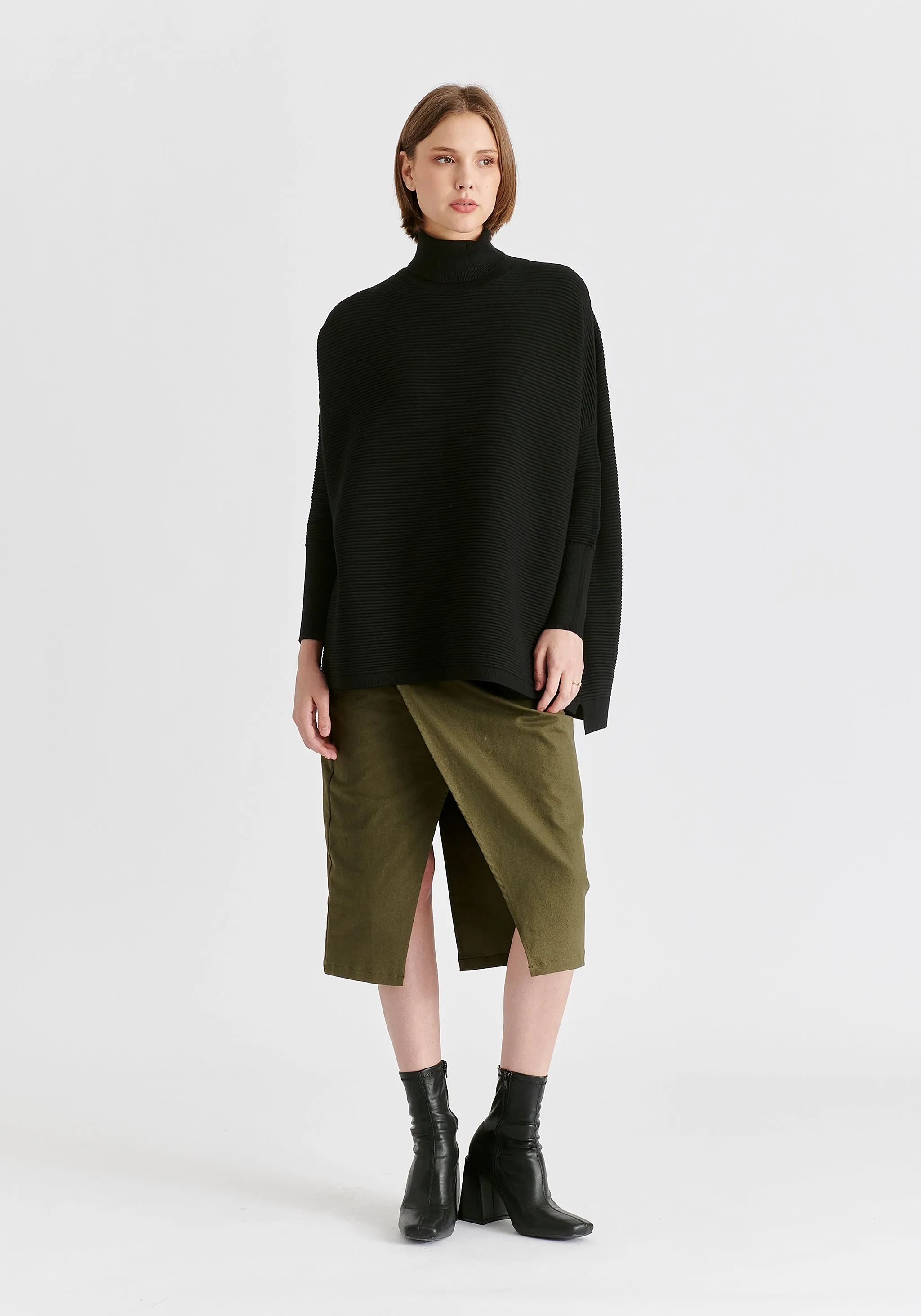 Paisie Turtleneck Ribbed Jumper