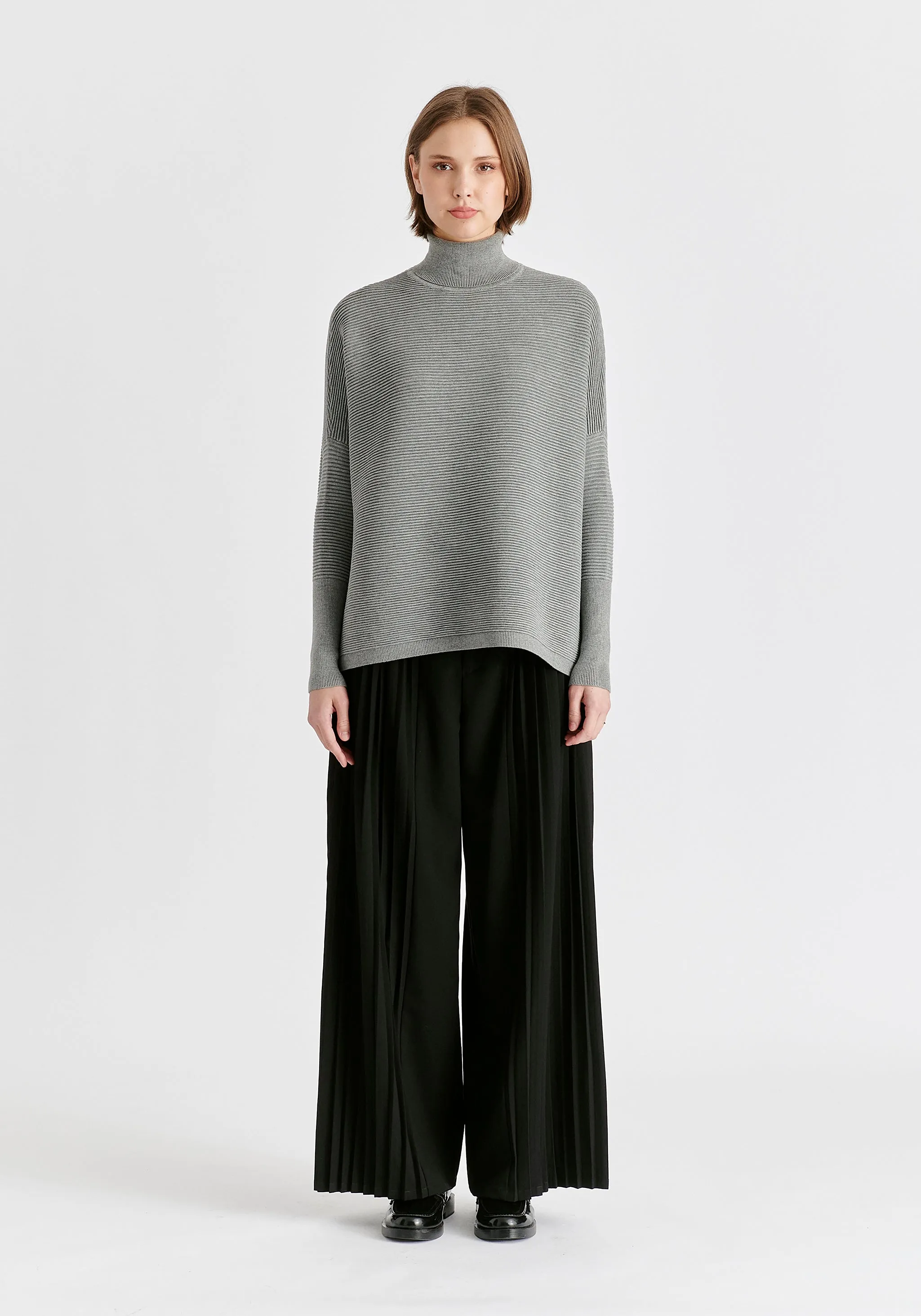 Paisie Turtleneck Ribbed Jumper