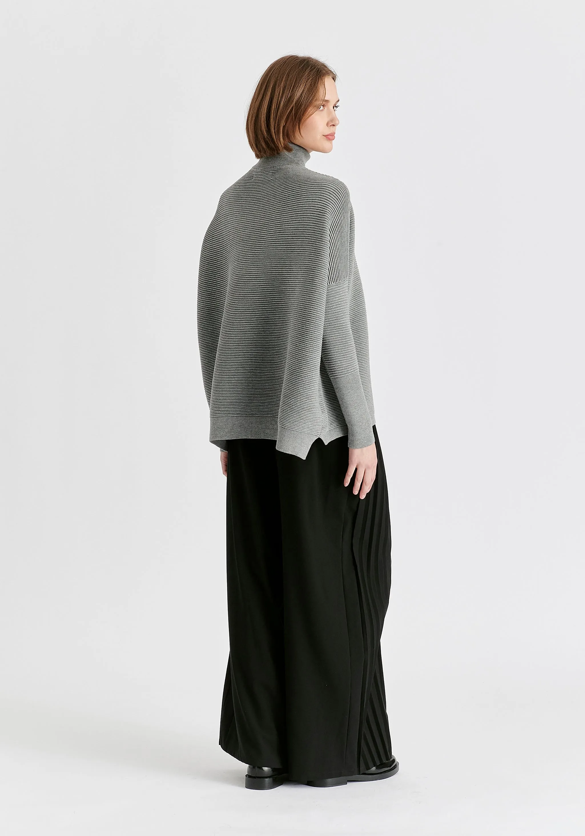 Paisie Turtleneck Ribbed Jumper