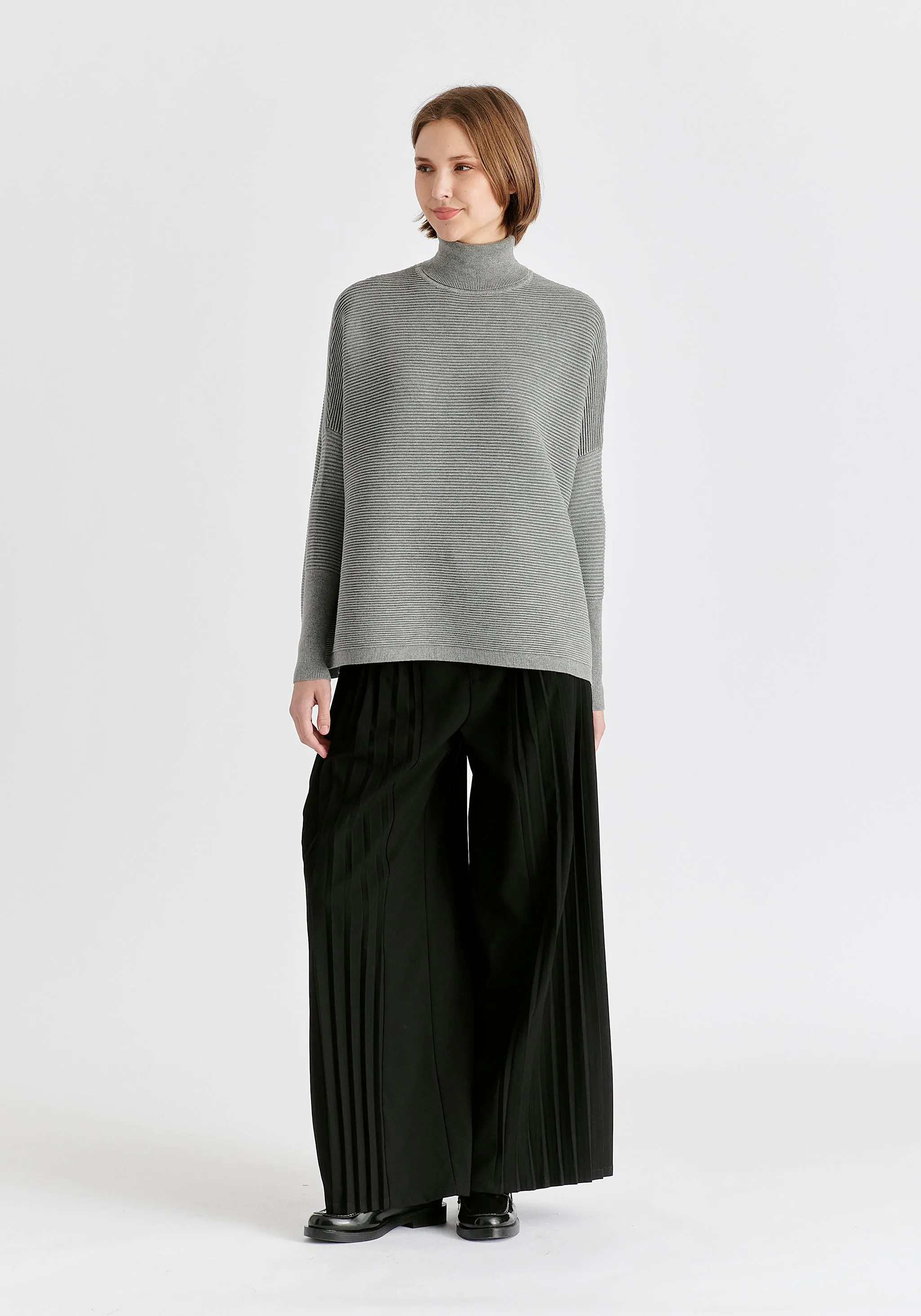 Paisie Turtleneck Ribbed Jumper