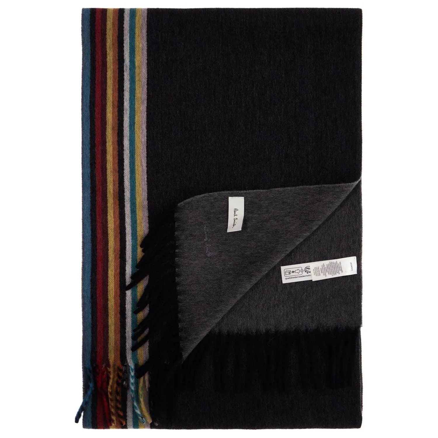 Paul Smith cashmere scarf with signature stripe pattern