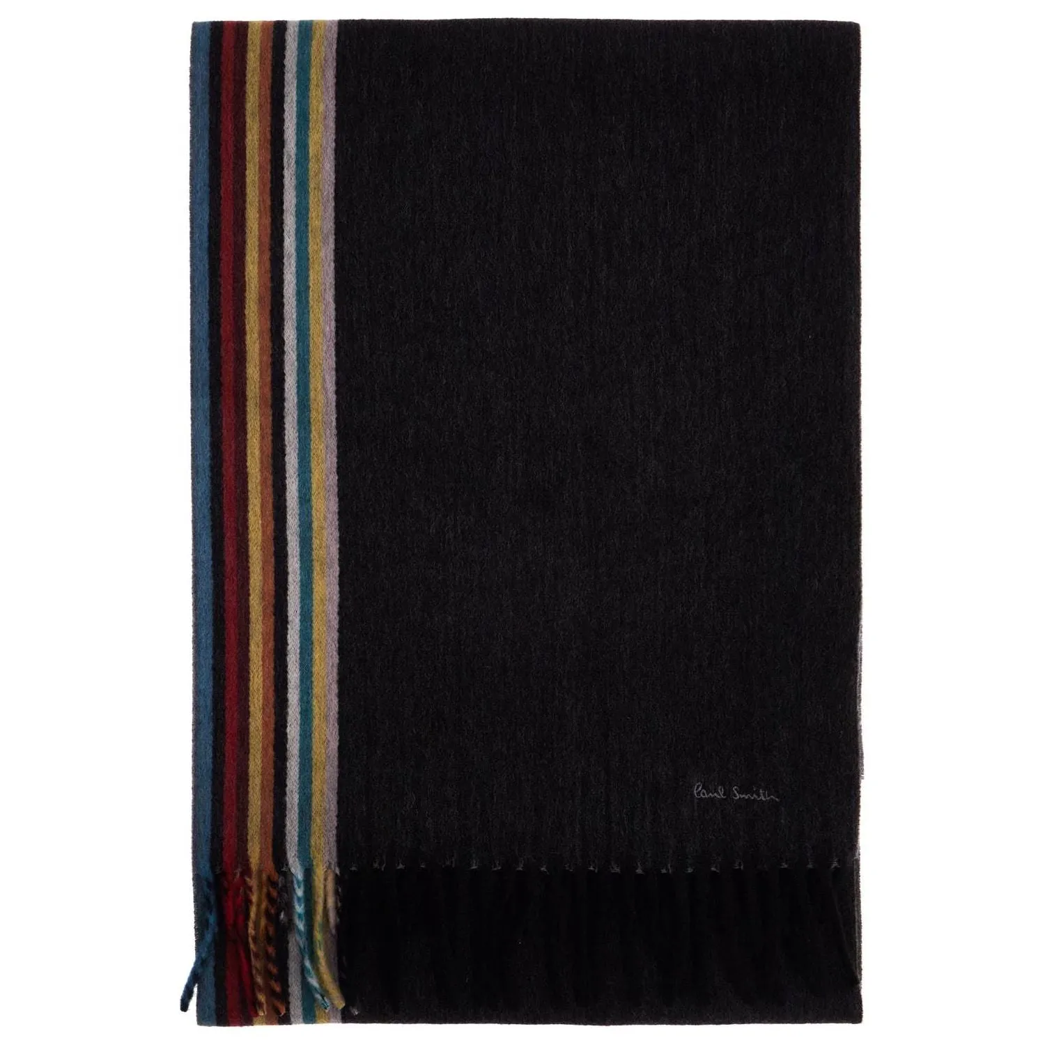 Paul Smith cashmere scarf with signature stripe pattern