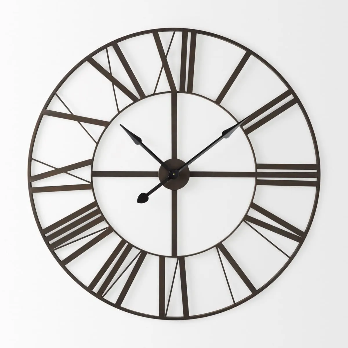 Pender Wall Clock Brown Metal | 40"