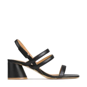 PETELLA BLOCK HEEL SANDALS LEATHER