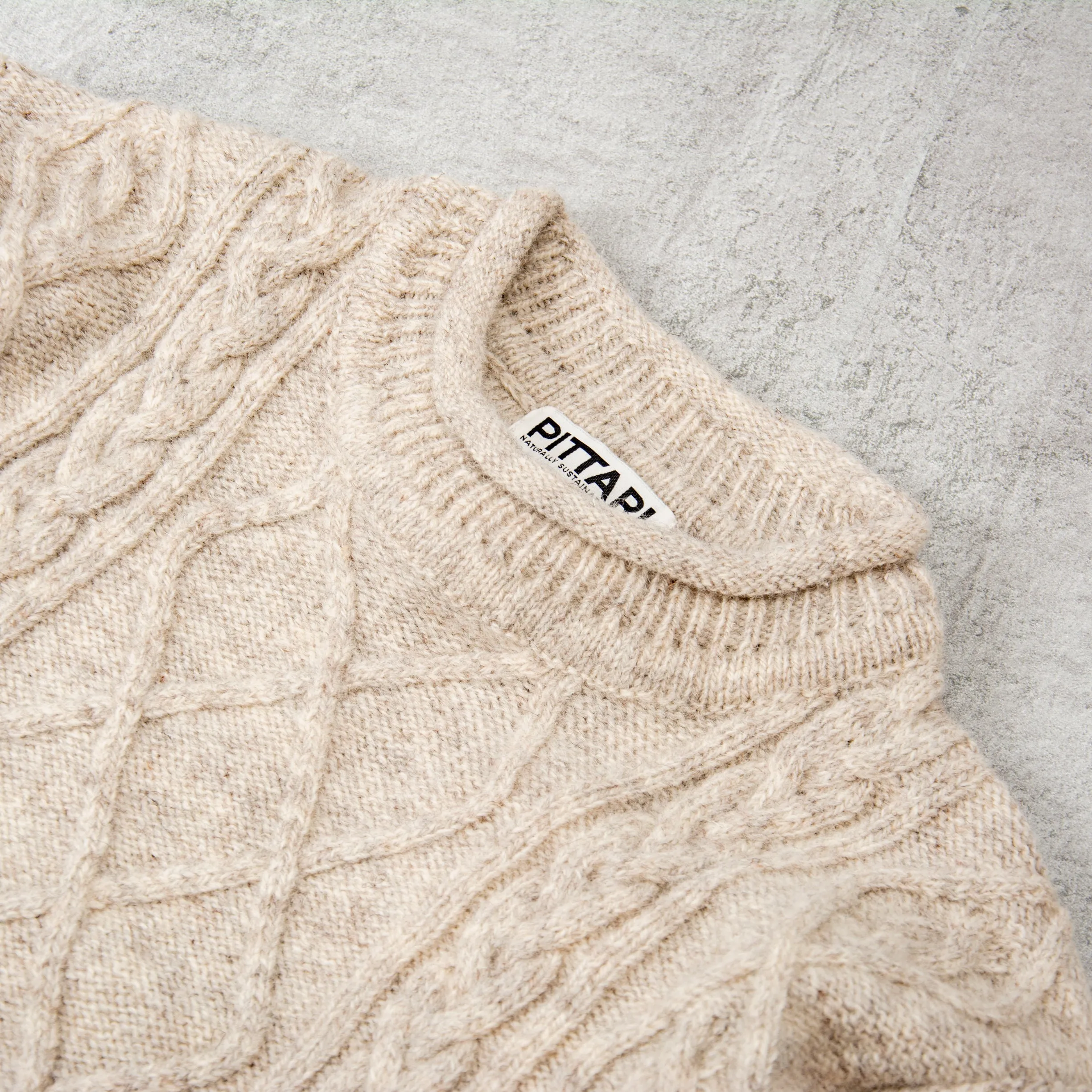 Cozy Portland Wool Sweater with Cable Knit Design