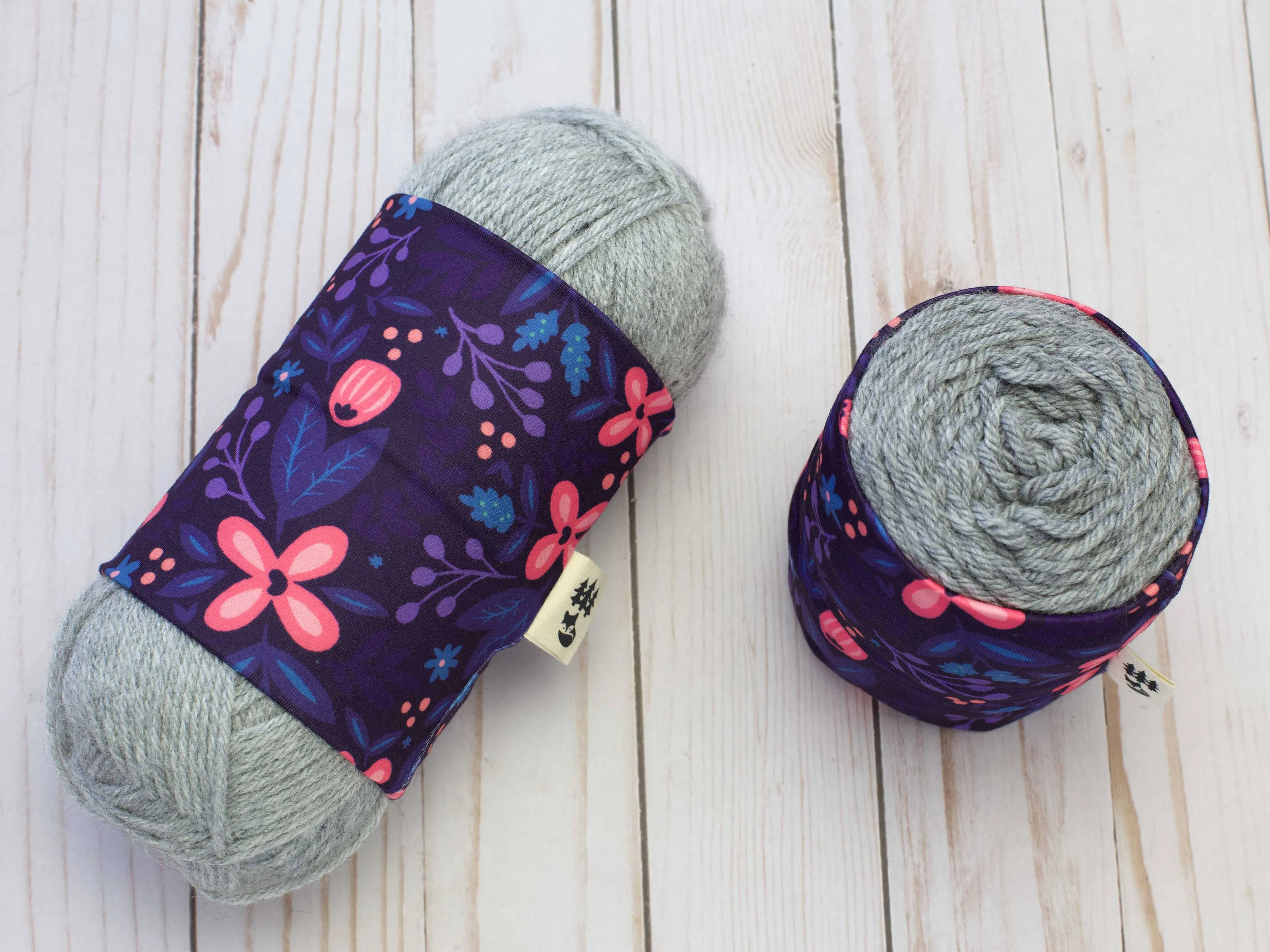 Purple Floral | Yarn Sweater