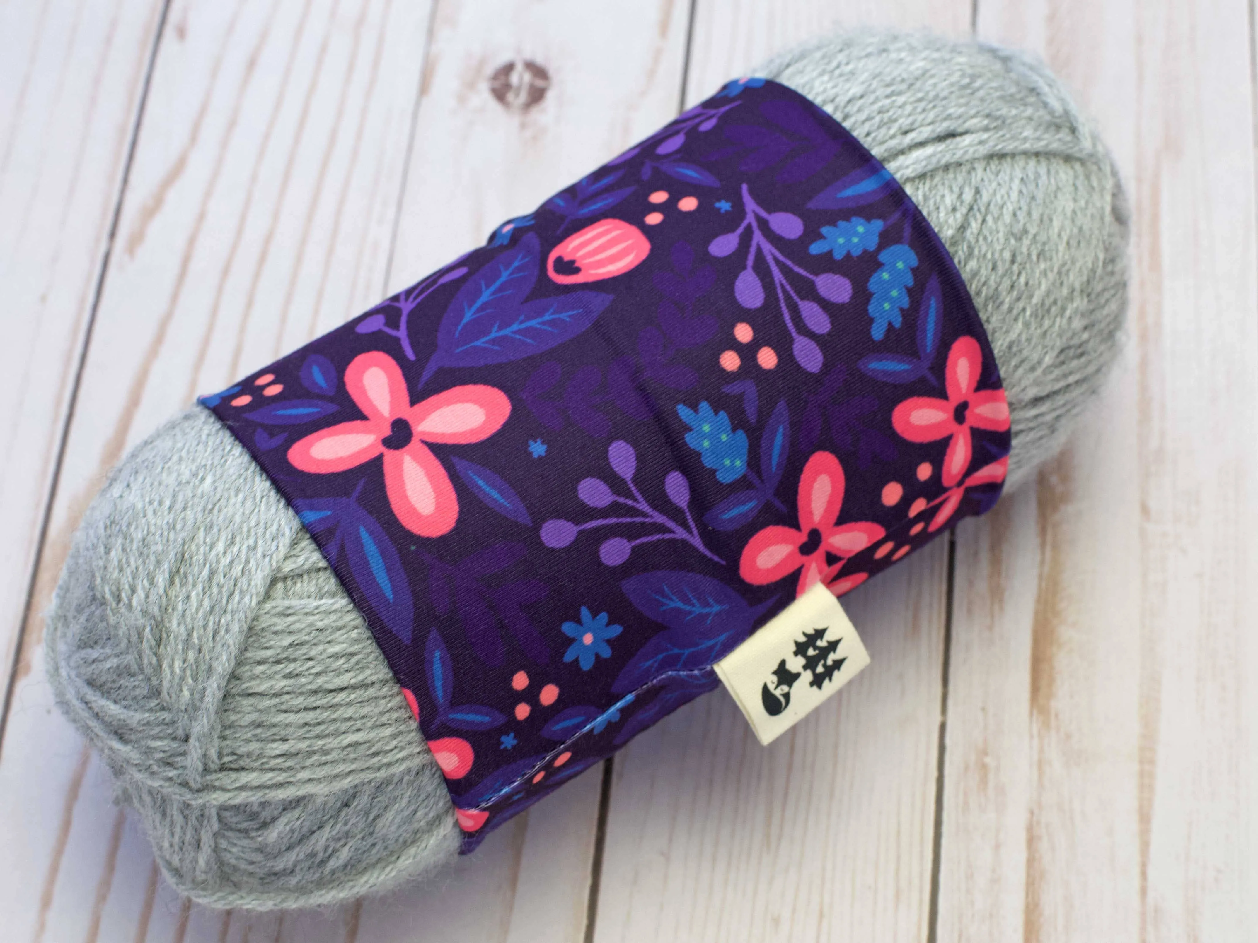 Purple Floral | Yarn Sweater