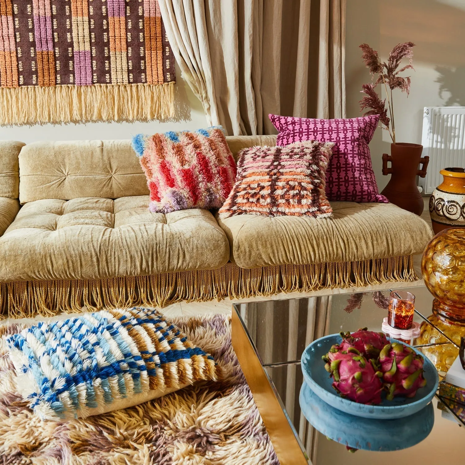 Saanvi Tufted Cushion - Desert