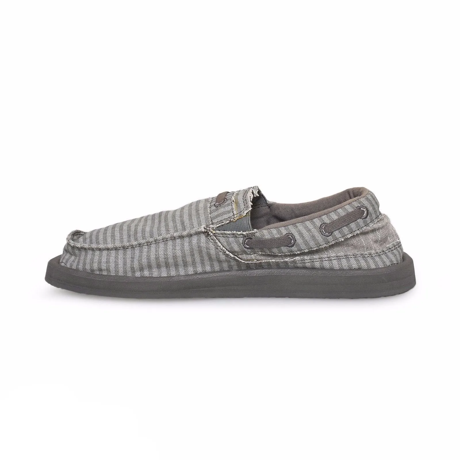 Sanuk Skipjack Hookie Grey Stripe Shoes