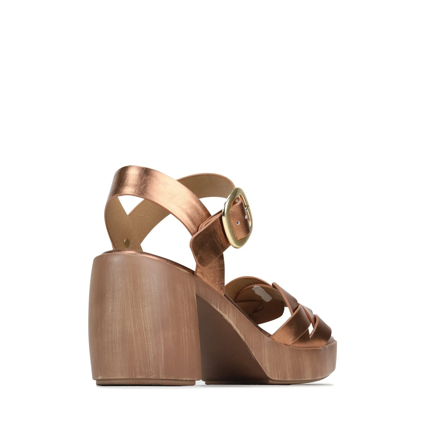 SPIRITED SANDAL BLOCK HEEL LEATHER