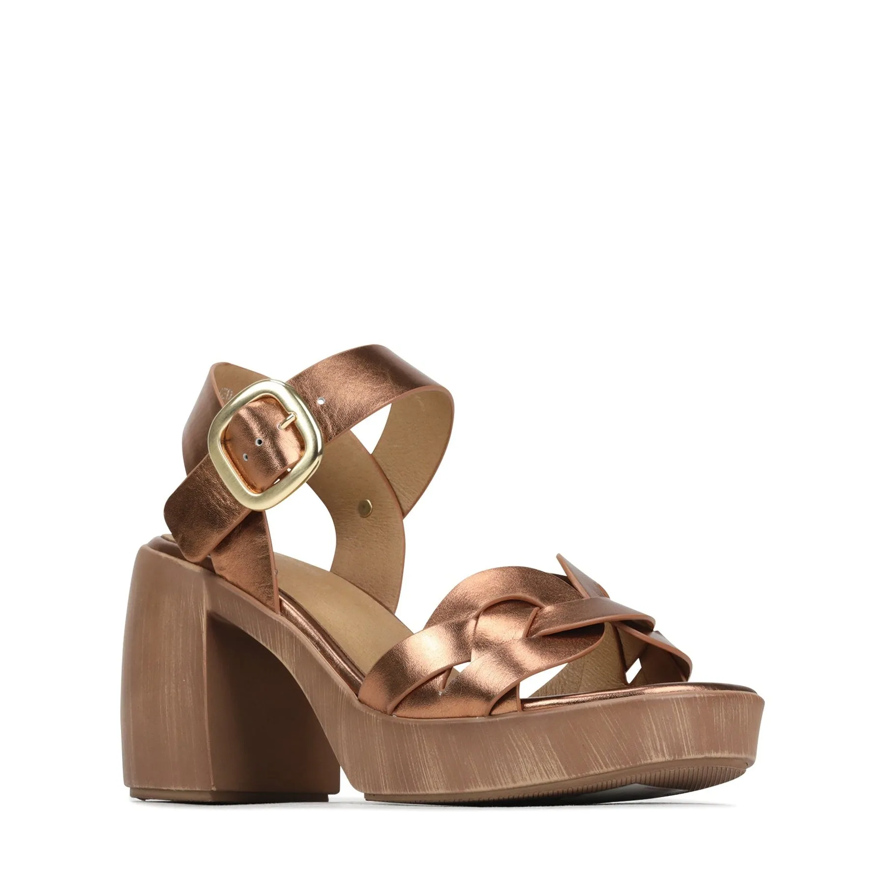 SPIRITED SANDAL BLOCK HEEL LEATHER