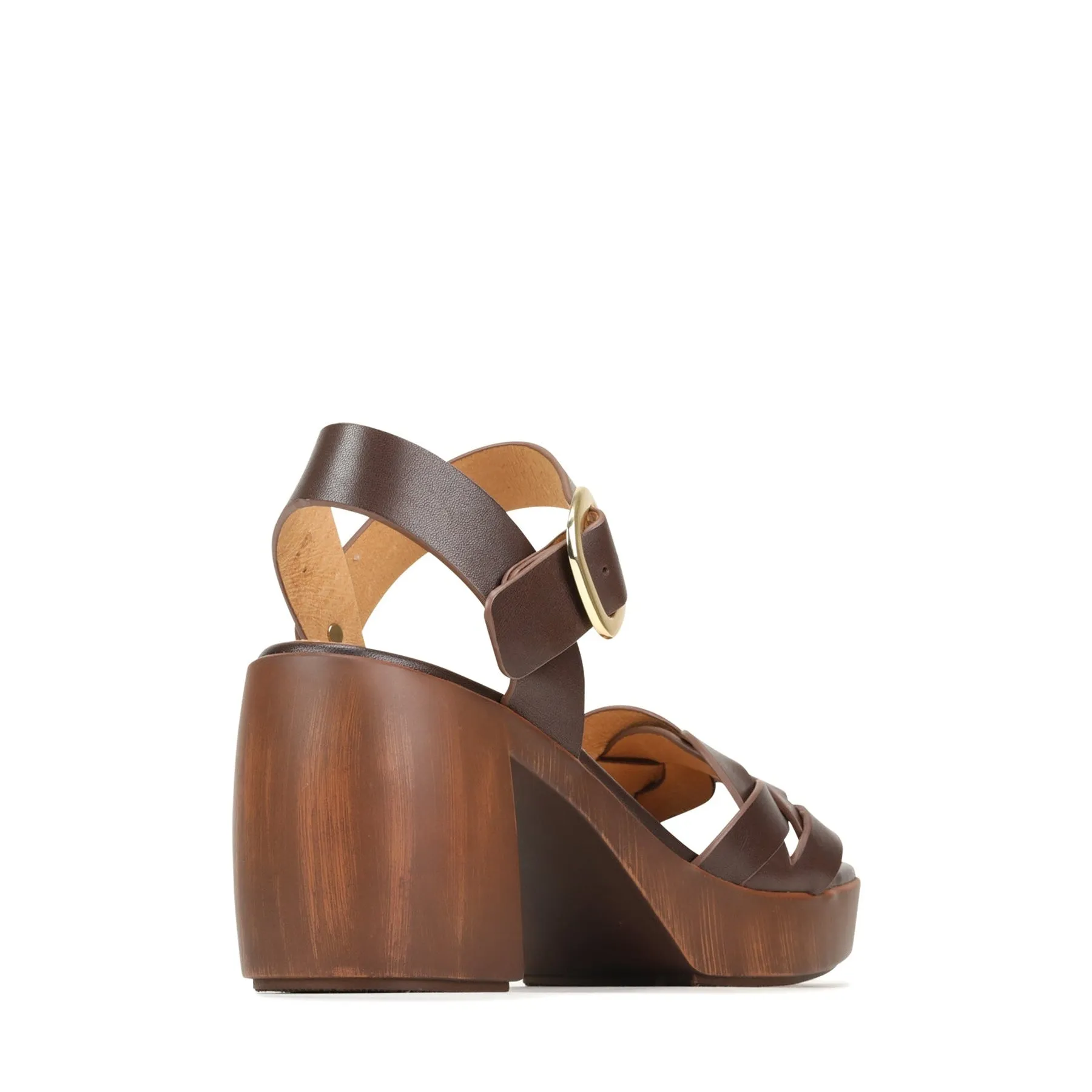 SPIRITED SANDAL BLOCK HEEL LEATHER