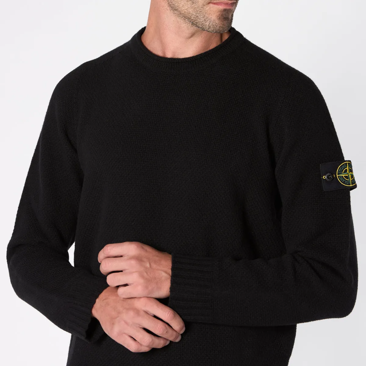 STONE ISLAND SWEATER 8115568A3 A0029 BLACK