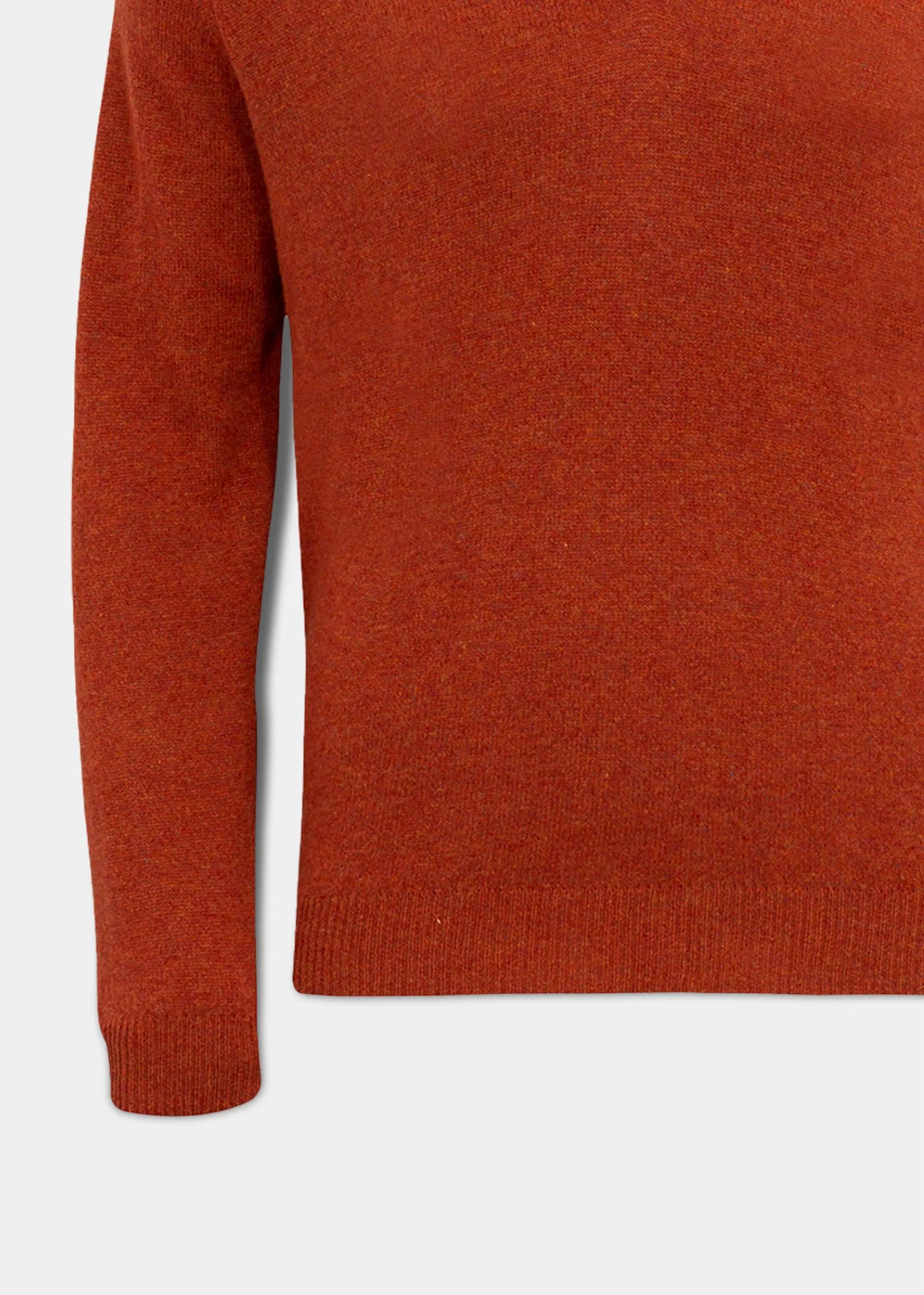 Streetly Men's V Neck Jumper In Tiger - Classic Fit