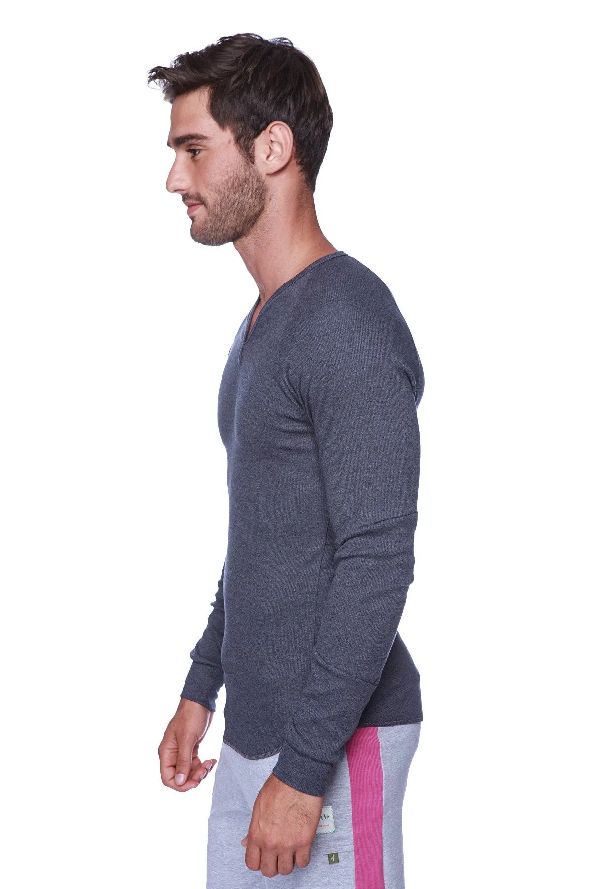 Thermal V-Neck Long Sleeve (Charcoal)