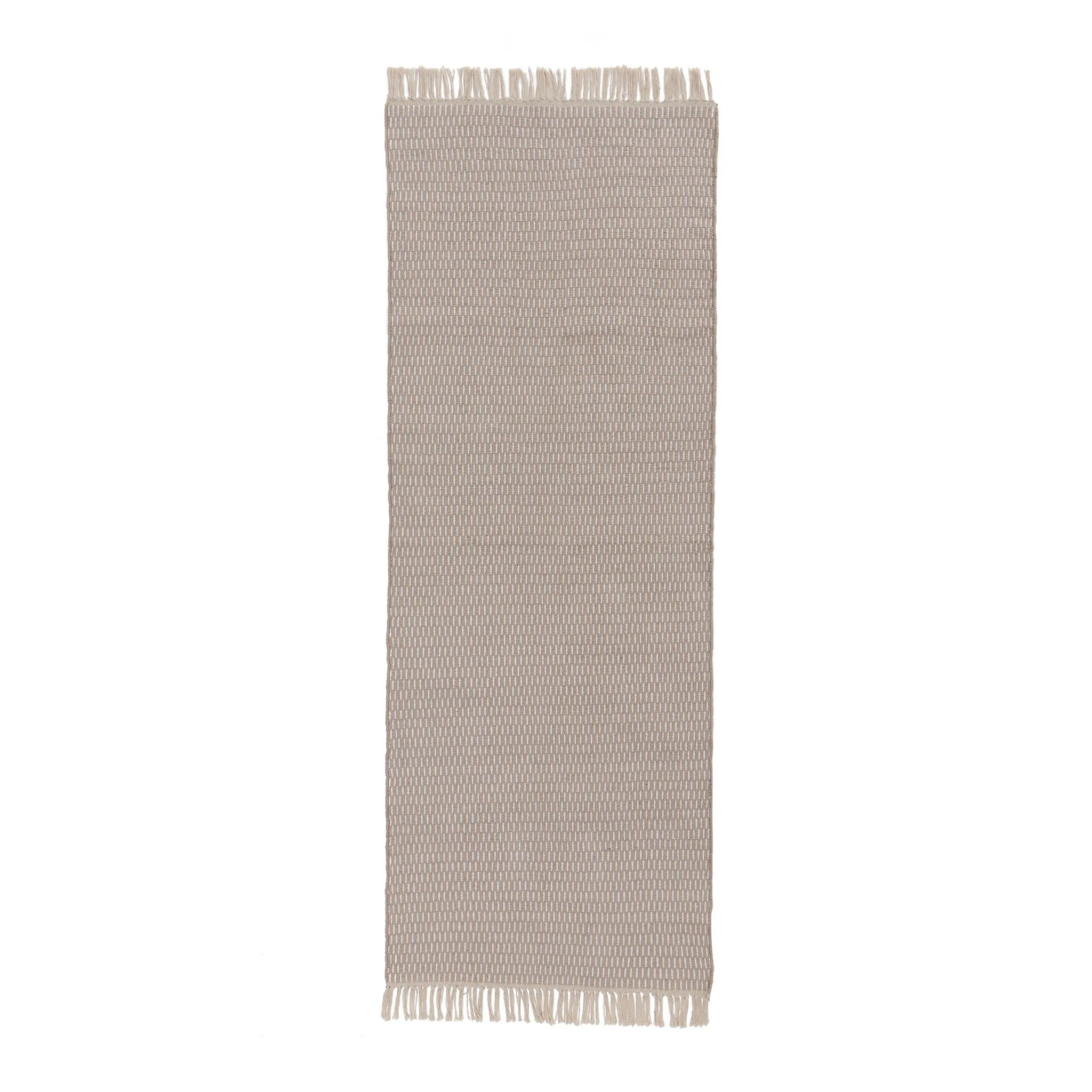 Upani Cotton Runner [Sandstone melange/Natural white]