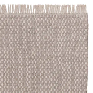 Upani Cotton Runner [Sandstone melange/Natural white]